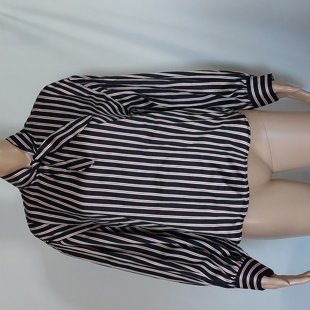 Zara‎ Basic women's long sleeve stripes top blouse size S